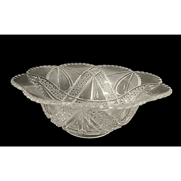 Bryce Higbee Other - Bryce Higbee "Anona" aka Twin Teardrops EAPG Vintage Small Serving Bowl 8 1/2"